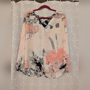 New York and Company floral blouse